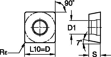 Victory™ SCMT09T308MP Insert 4168914 - Widia