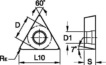 VariTurn™ TCGT1102041P Insert 4164528 - Widia