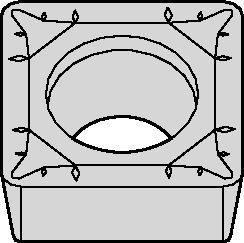 Screw-On SCGT120408AL3 Insert 2023638 - Widia
