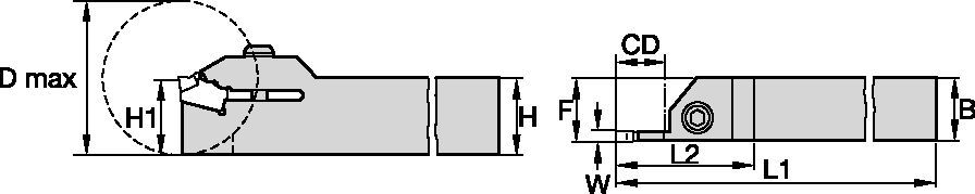 Porta-ferramentas integrais