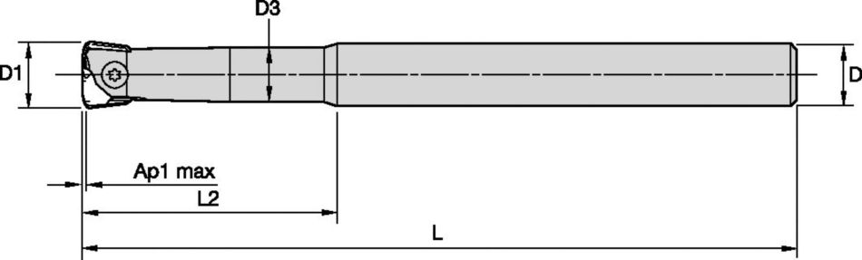 M270 High Feed - Carbide Cylindrical Shank - Metric 3926520 - WIDIA