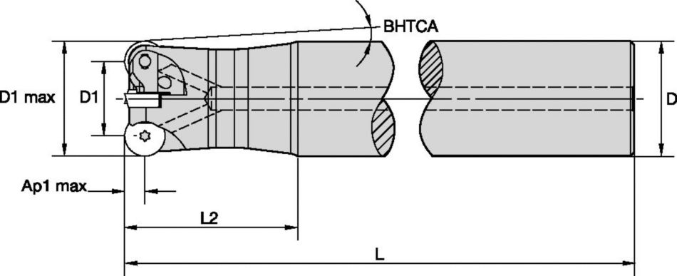 M170 - Cylindrical Shank RD0702.. - Metric 3929405 - WIDIA