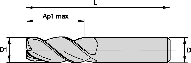 423001/002/323001/002 Nina Solid End Milling - 2336783 - WIDIA