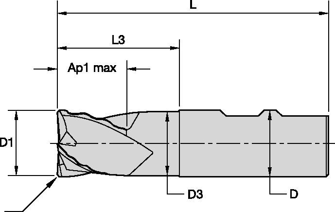 664W/660W/661W Wavcut I Solid End Milling - 3871835 - WIDIA