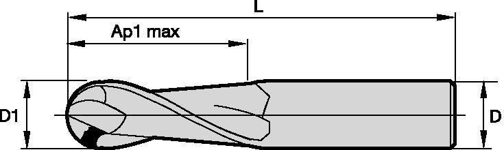 Series 4A01 Solid End Milling - 2864570 - WIDIA