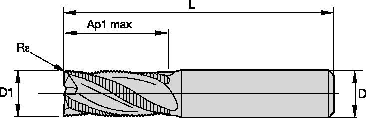 Series 4Q03 Solid End Milling - 5576744 - WIDIA