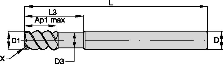 Series 4VN5 Solid End Milling - 2837117 - WIDIA