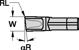 ProGroove™ 123567340 Grooving and Cut-Off Insert 2953286 - Widia