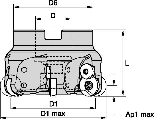 M170 - Shell Mills RD1604.. - Metric 3934629 - WIDIA