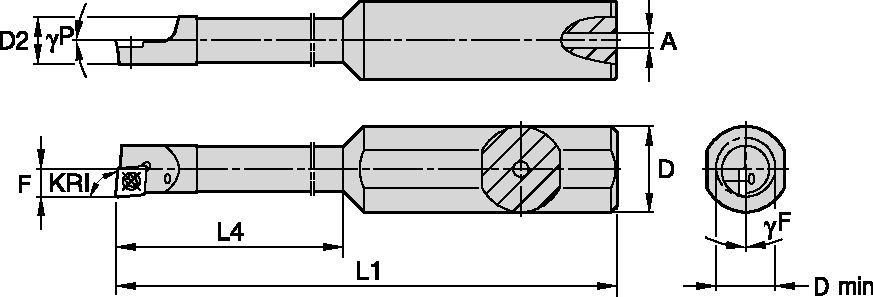 S-Style CSBM5210250R Boring Bar 2831606 - Widia