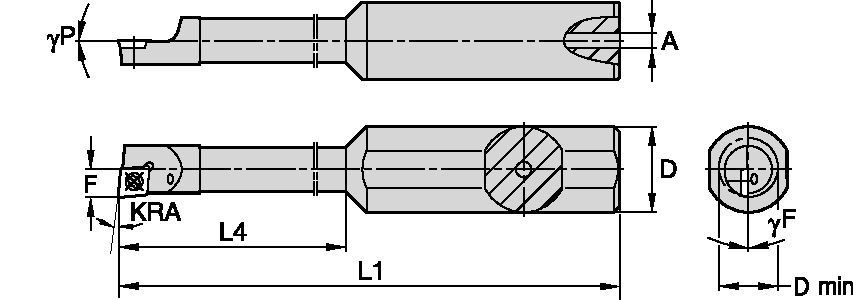 S-Style CCBI2505001250R Boring Bar 3337598 - Widia