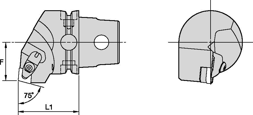 DCRN 75° • KM40TS™ Cutting Units • Kenclamp™
