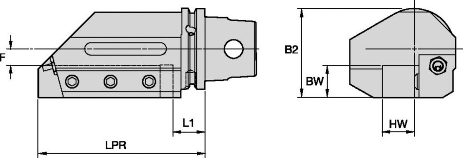 KM63XMZ™ Cutting Units Single Square Shank Adapters