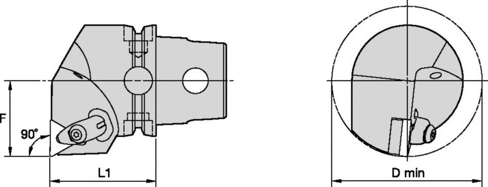 DTFN 90° • KM40TS™ Cutting Units • Kenclamp™