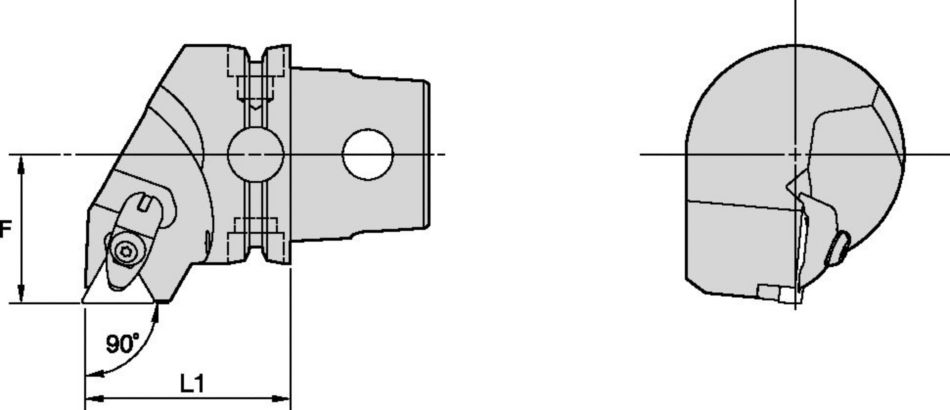 DTGN 90° • KM40TS™ Cutting Units • Kenclamp™