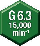 Equilibrio —  G 6.3 a 15,000 min -1