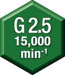 Equilibrio —  G 2.5 a 15,000 min -1