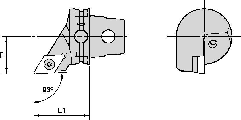 KM™ Quick Change KM40TSSDJCR11 Toolholder 3960005 - Kennametal