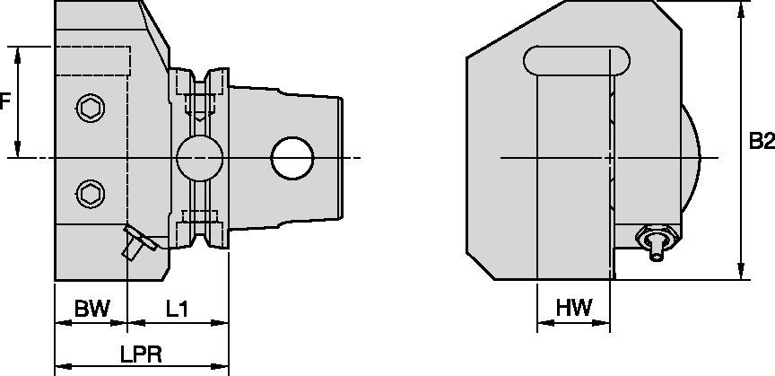 ETAR/L Single Square Shank Adapter