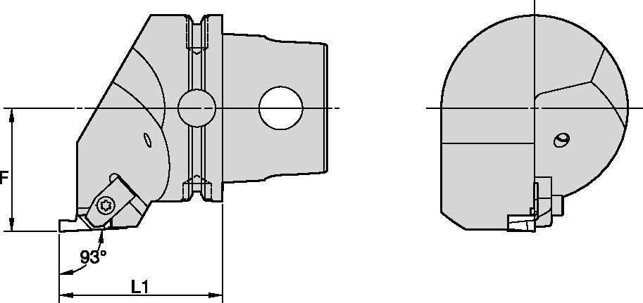 NS 90°-Metric CU ATC Tool Holders & Adapters - 2044321 - Kennametal