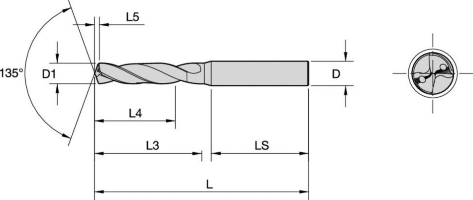 YPC Beyond™ Bohrer • Eisenwerkstoffe • Innere Kühlmittelzuführung