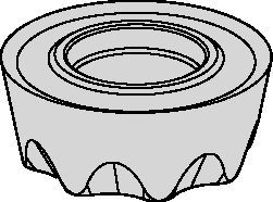 Round Inserts for KSRM • IC 1/2" • RPPT-EGE