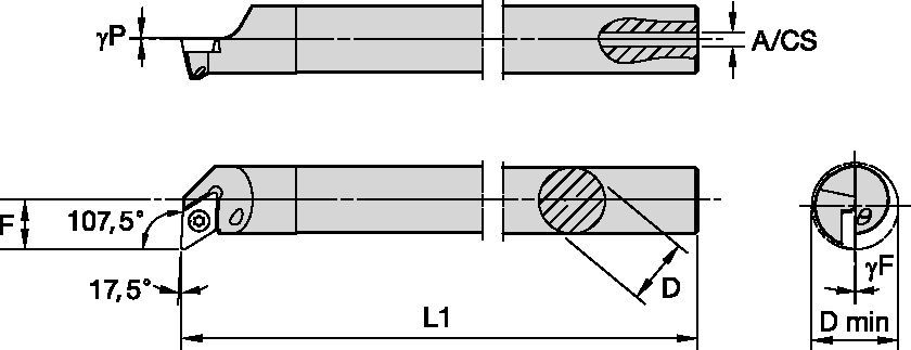 Carbide Shank with Through Coolant