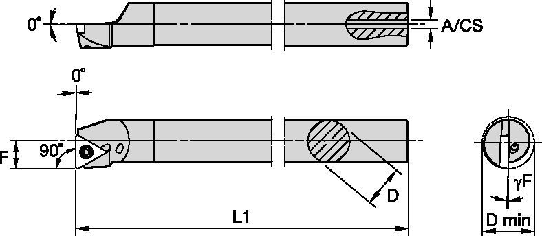 Carbide Shank with Through Coolant