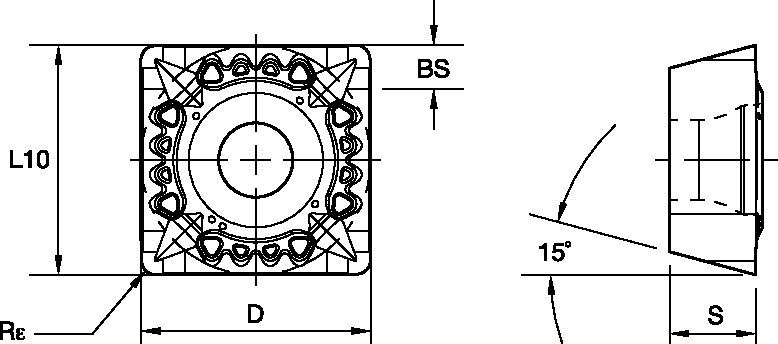 Plaquettes indexables • SD.T1204