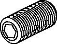 Wuchtschraube M6x0,5x10mm, beschichtet