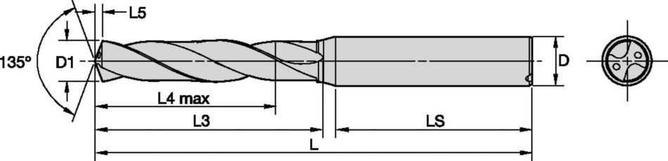 HP Beyond™ Drills • Stainless Steel • Through Coolant