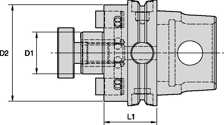 SMC Shell Mill Adapters with Through Coolant