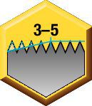 Forma de bisel: Bisel de amarre (3–5)