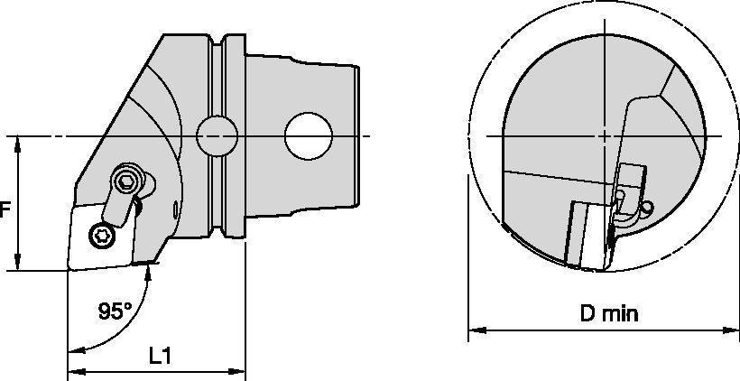 MCLN 95°-Metric CU ATC Tooling Systems - 1958408 - WIDIA