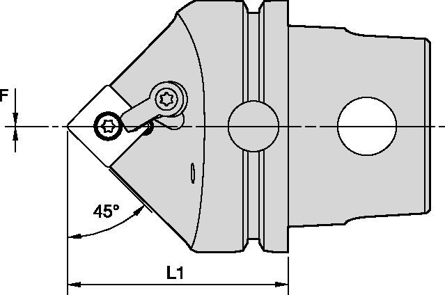 MSDN 45°-Metric CU ATC Tooling Systems - 2036384 - WIDIA