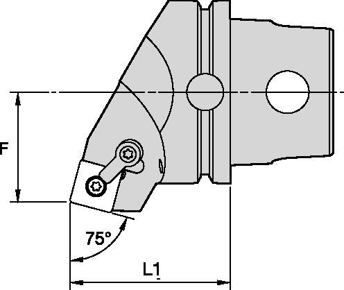 MSRN 75°-Metric CU ATC Tooling Systems - 1961718 - WIDIA