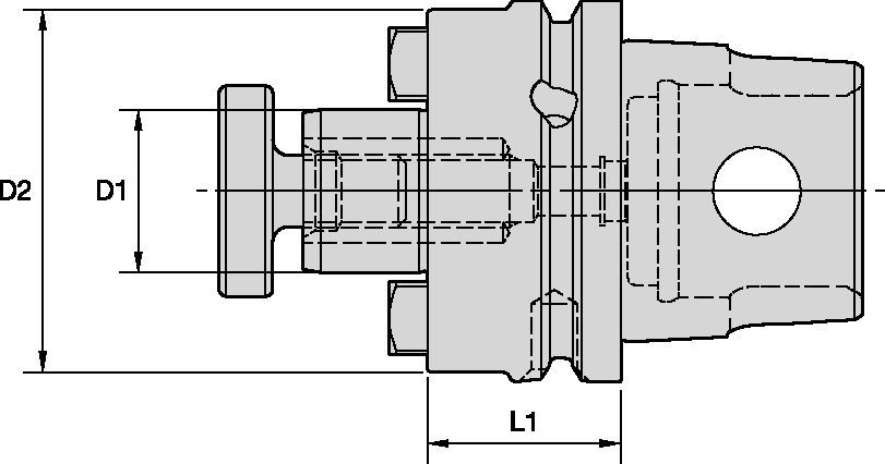 KM63XMZ™ Shank Tools SMC Shell Mill Adapters with Through Coolant