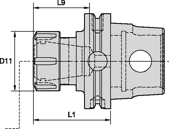 ER Collet Adapter KM80ATC Tooling Systems - 1953471 - WIDIA