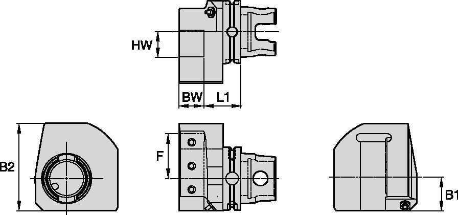 KM63UT — Tekli Kare Şaft Adaptörü