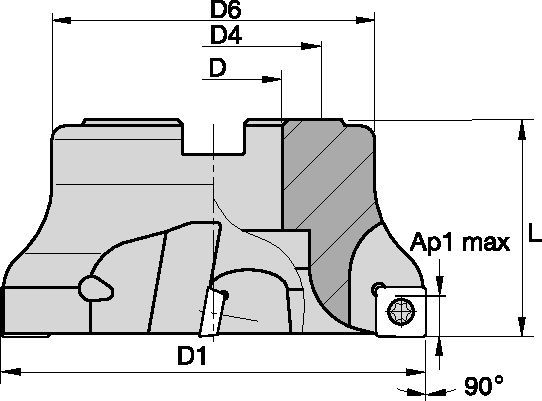 Shoulder milling cutter for multiple materials.