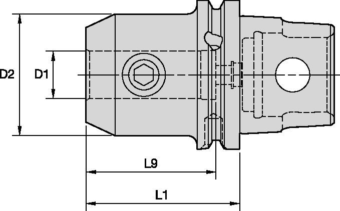 KM63XMZ™ Shank Tools EM End Mill Adapters