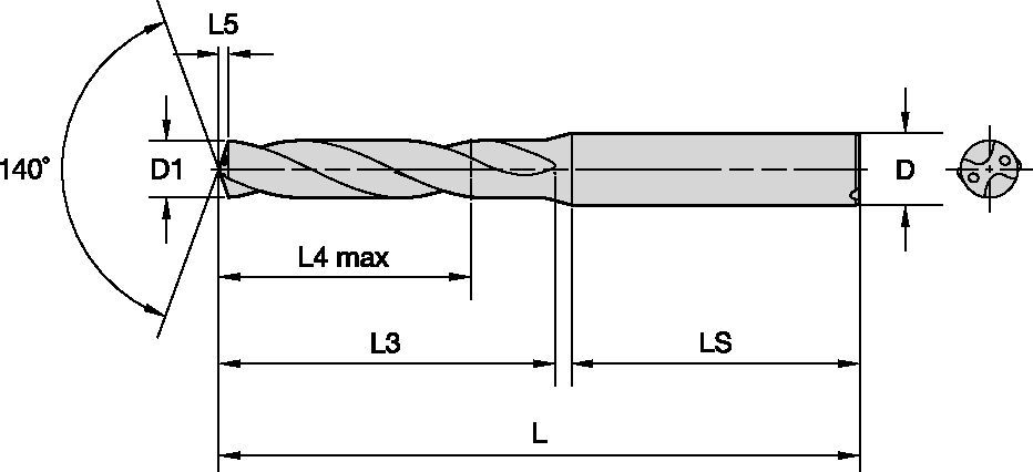 VDS201A/VDS401A 3xD Holemaking - 4144479 - WIDIA