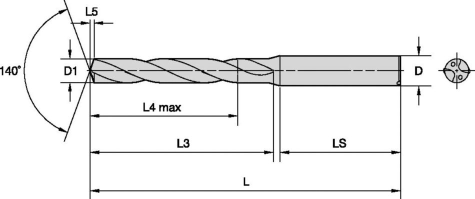 VDS202A/VDS402A 5xD Holemaking - 4142811 - WIDIA