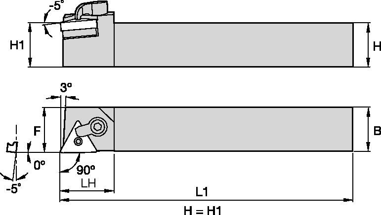Kenloc™ MTANRS2020K16 Toolholder 1102172 - Kennametal