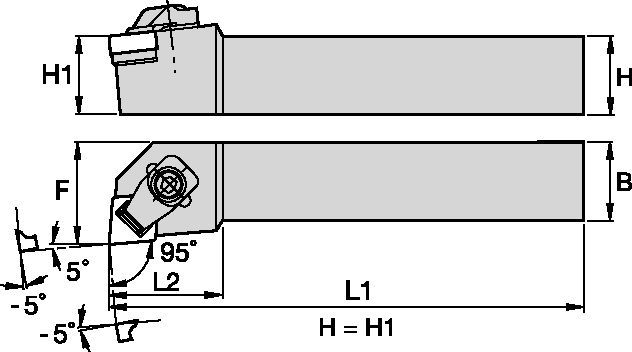 Top Notch™ CCLNL3225P12-MX7 Toolholder 1260020 - Kennametal