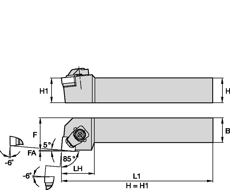 -MX, -MN, and -MF for Kendex™ Negative Inserts and -MA for Kenloc™ Inserts