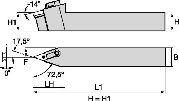 Kenloc™ MVVNN123B Toolholder 1096002 - Kennametal