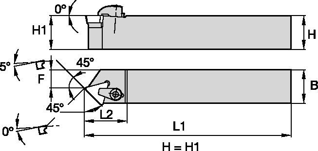 LR Series CTDPR1212F11 Toolholder 3870083 - Widia