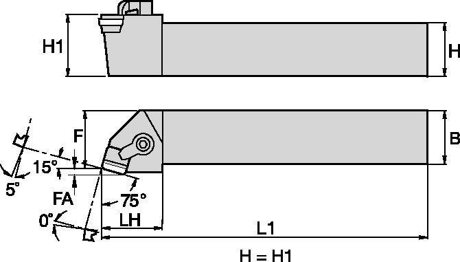 Kendex™ CSRPL164D Toolholder 1096926 - Kennametal