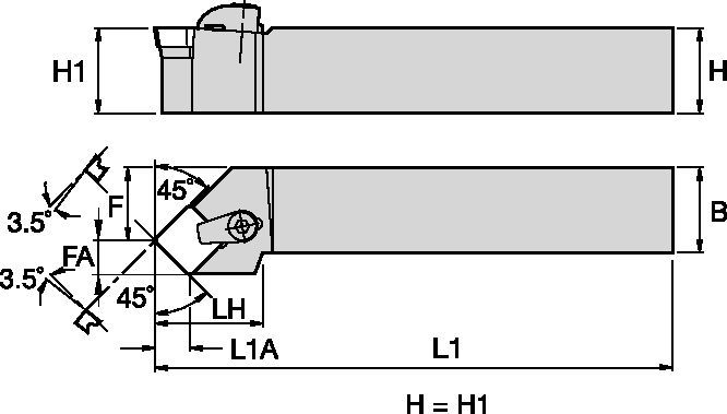 Kendex™ CSSPL854D Toolholder 1096935 - Kennametal